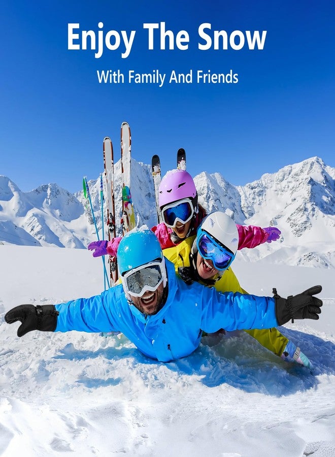 Odtmger Ski Gloves, Warmest Waterproof and Breathable Snow Gloves for Cold Weather, Fits Both Men & Women,for Parent Child Kids Outdoor - Image 4